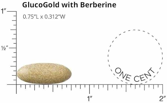 DOCTORS' PREFERRED GlucoGold with Berberine, Concentrated Cinnamon, Chromium, Banaba Leaf Extract (90 Tablets)