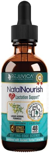 Rejuvica Health NatalNourish - Advanced Lactation Support Supplement - Liquid Delivery for Better Absorption - Fenugreek, Blessed Thistle, Anise, Fennel & More!