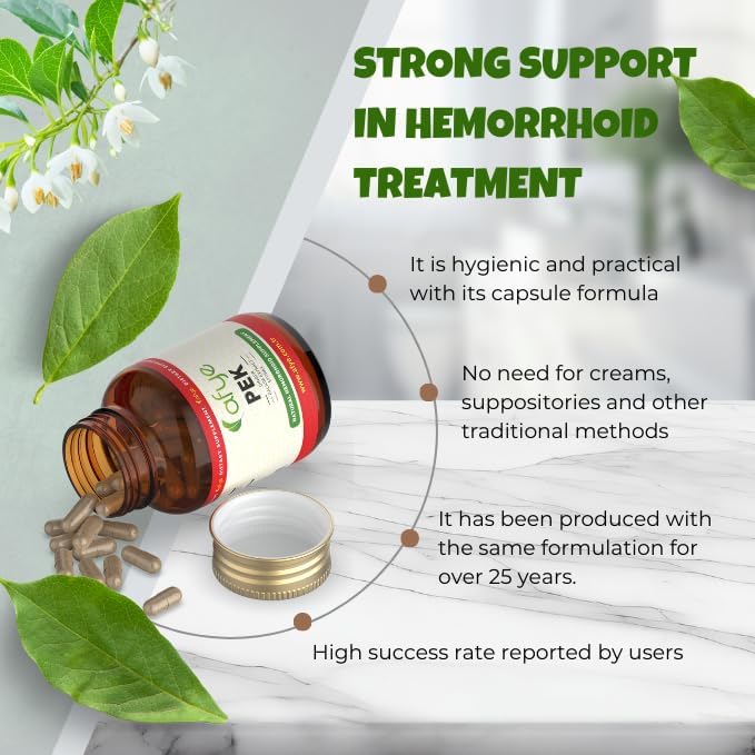 Natural Hemorrhoid Treatment, Fast Acting Supplement for Hemorrhoids Discomfort and Maximum Effective Relief of Hemorrhoid Internal External Vegan 90 Capsules, 90 Count (Pack of 1)