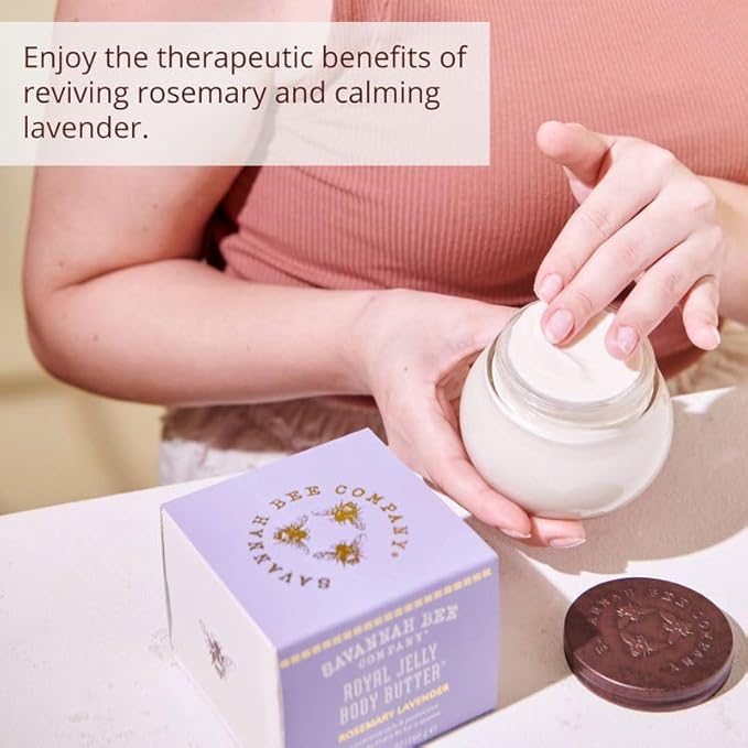 Savannah Bee Company Royal Jelly Body Butter ROSEMARY LAVENDER 6.7 Ounce