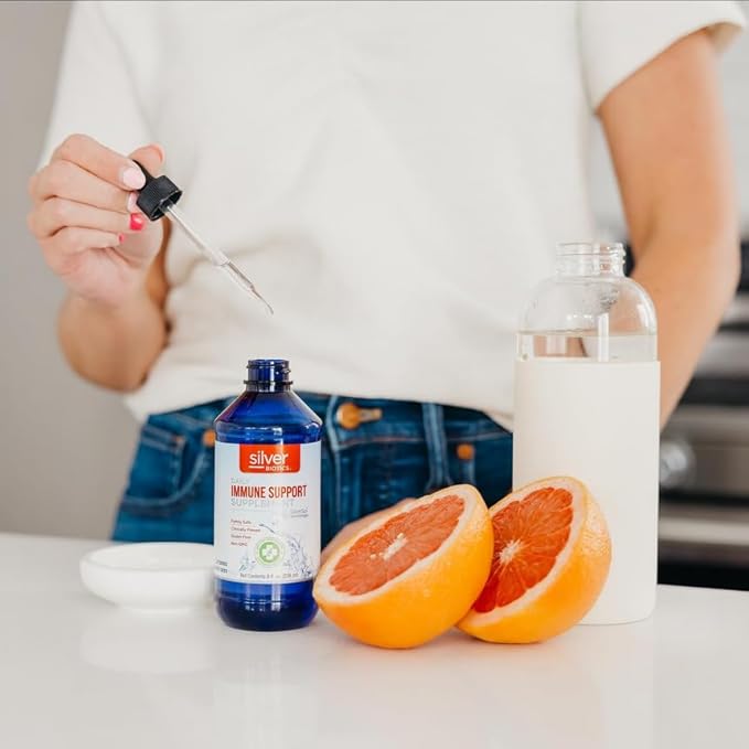 Silver Biotics Patented Multivalent SilverSol Technology | Ag₄O₄ 10 PPM Immune Support | Bio-Hacking Immune Building Natural Support | 8 Fl Oz