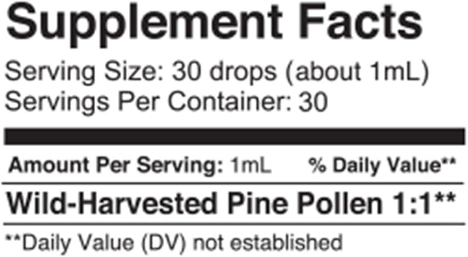 Surthrival: Pine Pollen Pure Potency Extract (1.69 fl oz), Increased Stamina, Hormone Balance, Energy & Endurance Restoration