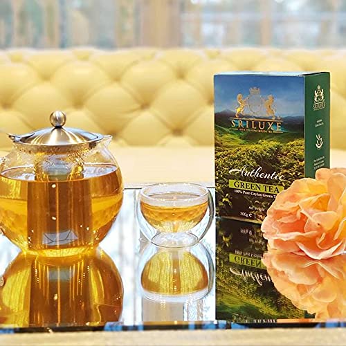 SRILUXE - Premium Quality Loose Leaf Ceylon Green Tea | 100% Natural Tea | Powerful ANTIOXIDANTS | Pure Green Tea Loose-Leaves (250g)