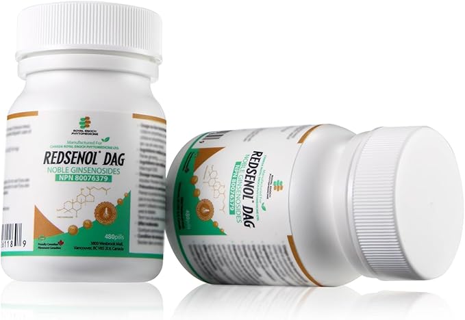 DAG Sublingual Pills-High-Potency Ginseng Extract - for Fast Absorption - Proprietary Formula with 8 Rare Ginsenosides -2 Bottles x 480 Pills