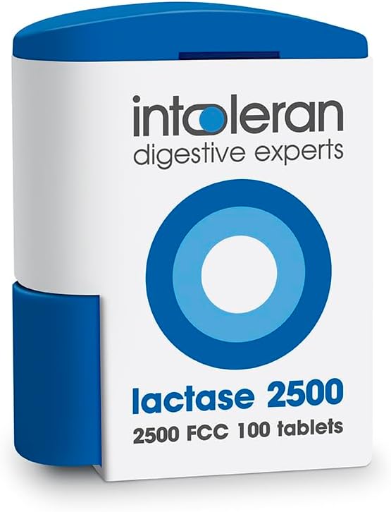 Lactase 20,000 Digestive Enzymes - 50 Scored Tablets | Supplement for Lactose Intolerance | Lactase Enzyme That Helps Digest Dairy & Lactose | Highest Dosed & Fast Acting | Pure & Vegan