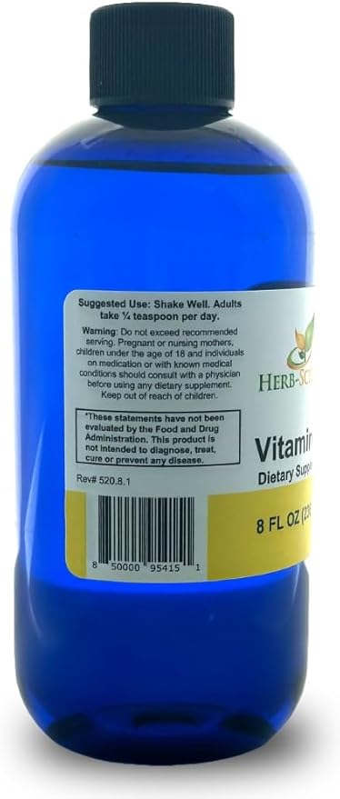 Liquid Vitamin B5 – 192 Servings – High Absorption Pantothenic Acid for Energy, Mood & Nerve Support – Vegan Non-GMO Alcohol Free – Better Than Capsules or Pills – 8 Fl Oz