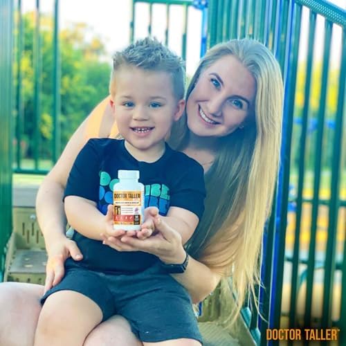 Doctor Taller Kids - Kids Multivitamins, Toddler Vitamins - Support Healthy, Immunity and Bone Strength for Ages 2 to 9 - Grape Flavor - 60 Vegan Chewable Tablets | 1 Month Supply
