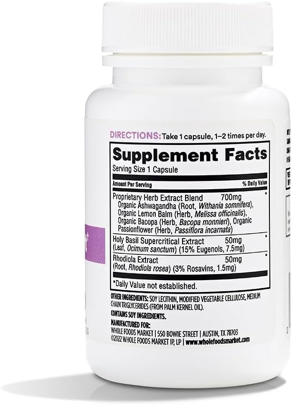 365 by Whole Foods Market, Stress Support, 60 Count
