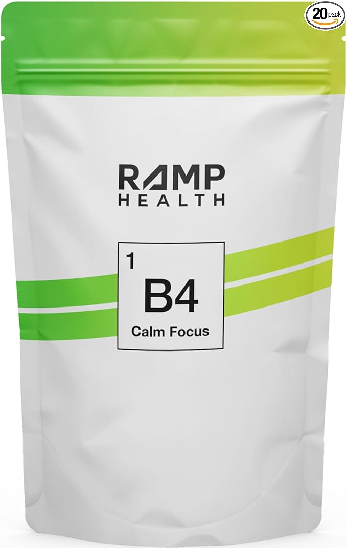 B4 - Supplement - Available in 6 Flavors - L-Theanine, Lemon Balm Extract, and More - 10 Count (10 Packets, Citrus Smooth)