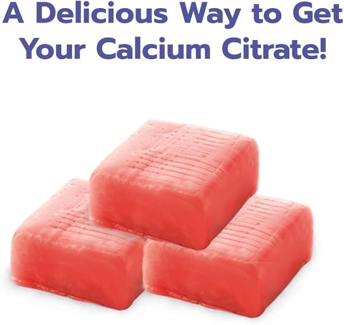 Calcium Citrate Bariatric Calcium Chews with 1000 IU Vitamin D3 - Ideal for Bariatric Patients - BariBurst by Bari Life (Watermelon)