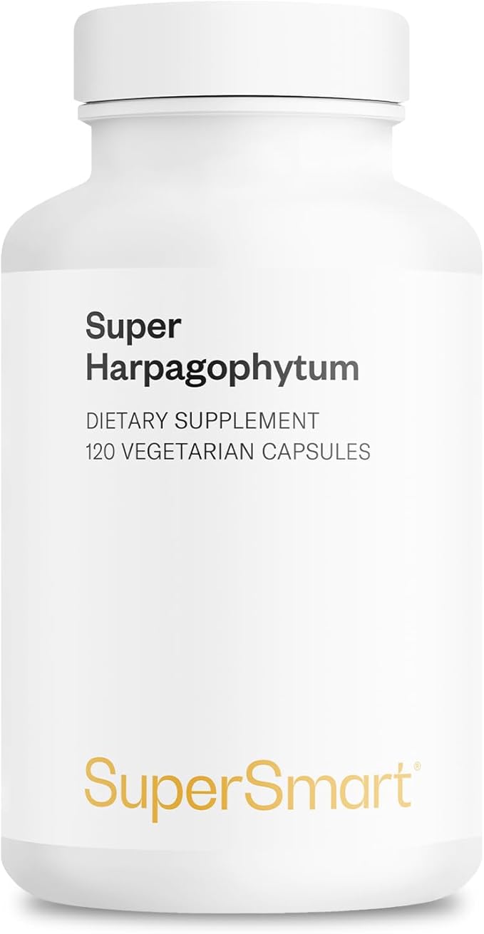 Supersmart - Super Harpagophytum 1000mg per Day (High Strength) - Devil's Claw Herbal Supplement | Non-GMO & Gluten Free - 120 Vegetarian Capsules