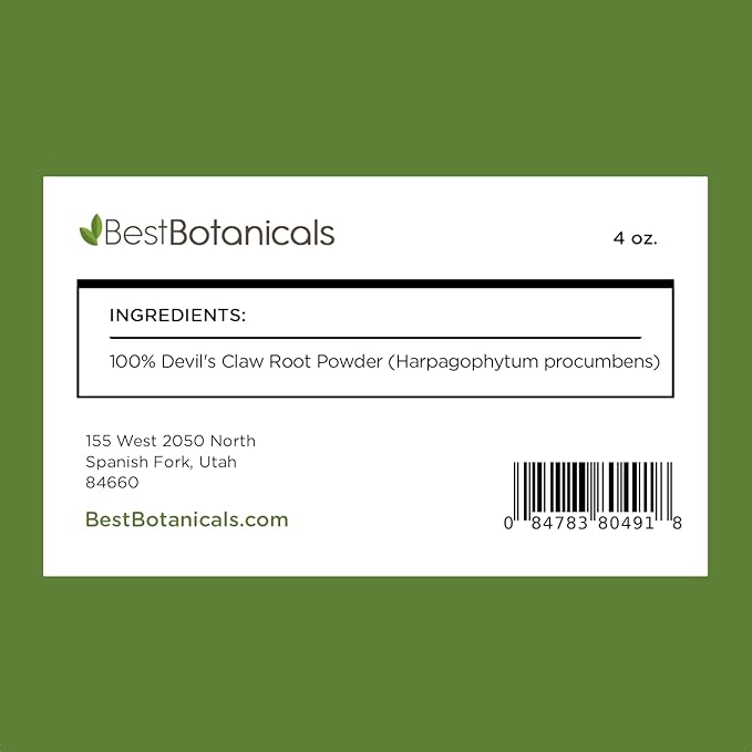 Best Botanicals Devil's Claw Root Powder 4 oz.
