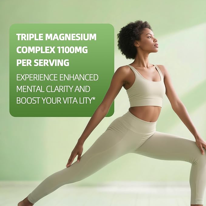 Magnesium Glycinate Liquid Drop - 17-in-1 Triple Absorption Magnesium Supplement with Magnesium Glycinate 400mg & Citrate 500mg for Muscle & Sleep,4 fl. oz Strawberry Flavor-2 Pack