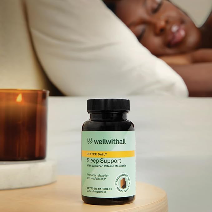 Sleep Support with Sustained-Release Melatonin | Includes L-Theanine and Ashwagandha | Promotes Relaxation and Sleep Quality | Supports Stress Management | Use Before Bedtime | 30 Capsules