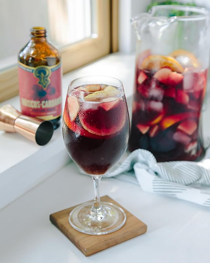 Portland Syrups Hibiscus Cardamom Syrup - Craft Exquisite Cocktails, Mocktails, Tea, Soda, Coffee Drinks, and More - 12 oz with 12 Servings (Pack of 1)