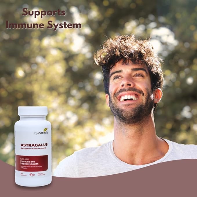 Astragalus Root Capsules - Immune & Digestive Support Supplement - Natural Formula, Boosts Energy, Improves Digestion - Astragalus Membranaceus Extract - 60 Count (30 Servings)