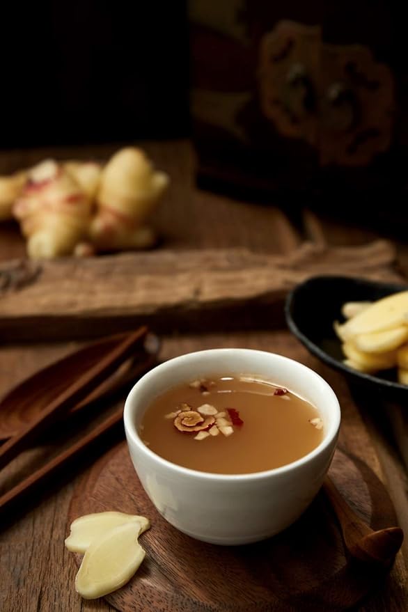 DAMTUH Korean Traditional Ginger Tea Plus - Premium Herbal Tea, 15 Sticks