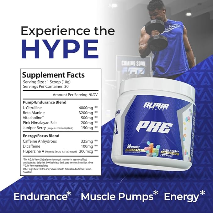 Pre, Pre-Workout Powder for Men & Women, Back to Basics Preworkout Formula for Fitness & Gym Training Athletes - Boost Energy, Focus & Performance (30 Servings, Raspberry Lemonade)