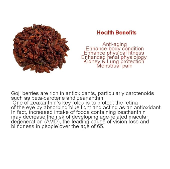 Goji Berry 4oz (113g) β Korean Herbal Tea | Premium Dried Goji Berries, Superfruit, Antioxidant-Rich, Caffeine-Free Wellness Drink | Product of Korea (BridgeHerb)