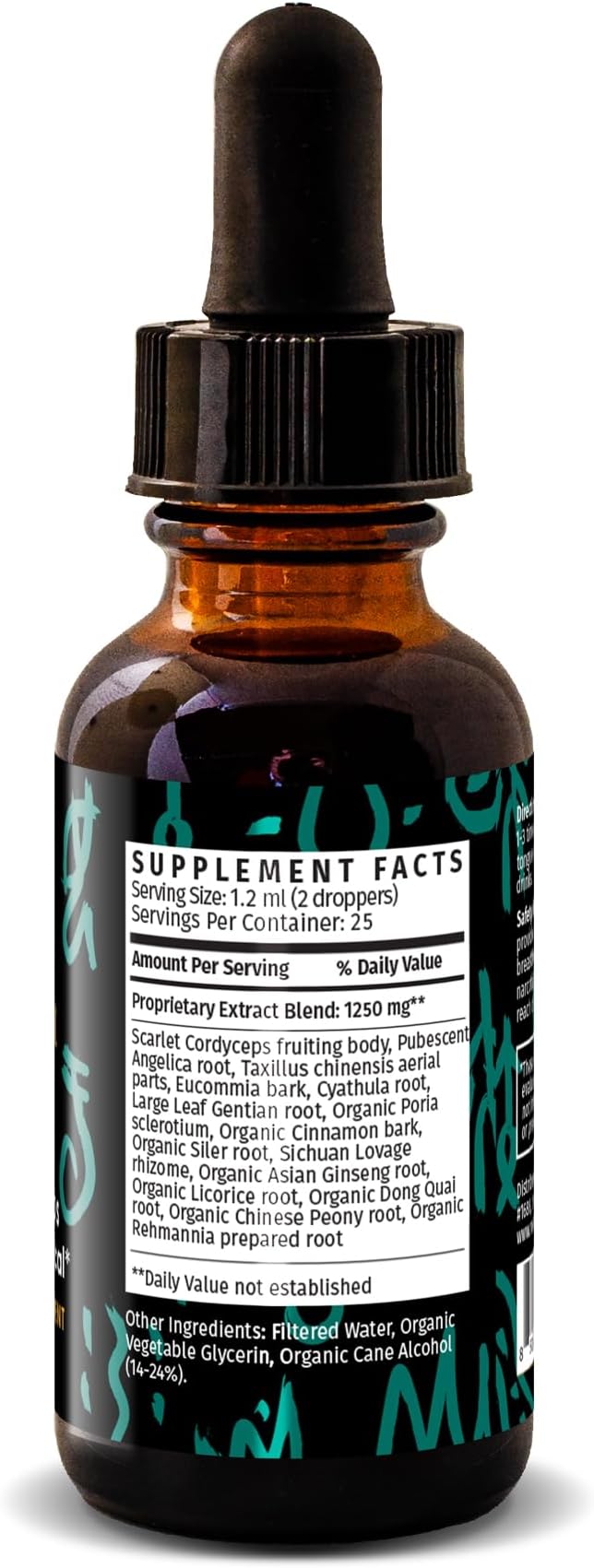Redmint Cordyceps Mushroom Herbal Tincture -Sports & Physical | Rooted in Ancient TCM Wisdom | Organic Energy & Stamina Support Mushroom Blend Supplement | Natural Endurance & Immune Support | 1 Fl oz