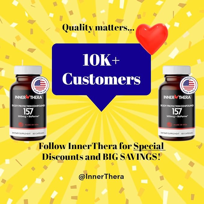 Extra-Strength BP-C 157 Peptide Capsules- 500mcg (Proudly Made in USA) - 2 Month Supply - Muscle Health - Tissue Health - Gut Health - Rapid Recovery - Strength and Wellness - 60 Capsules