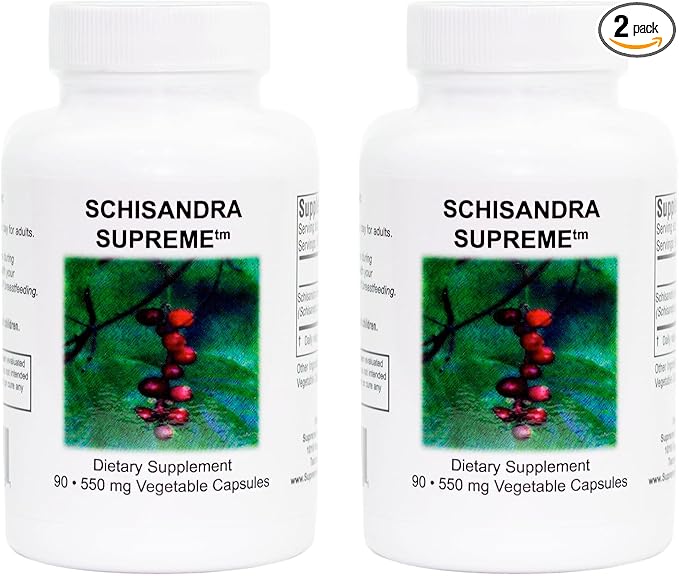 Supreme Nutrition Schisandra Supreme, 90 Pure Schisandra Fruit Vegetarian 90 Capsules (Pack of 2)