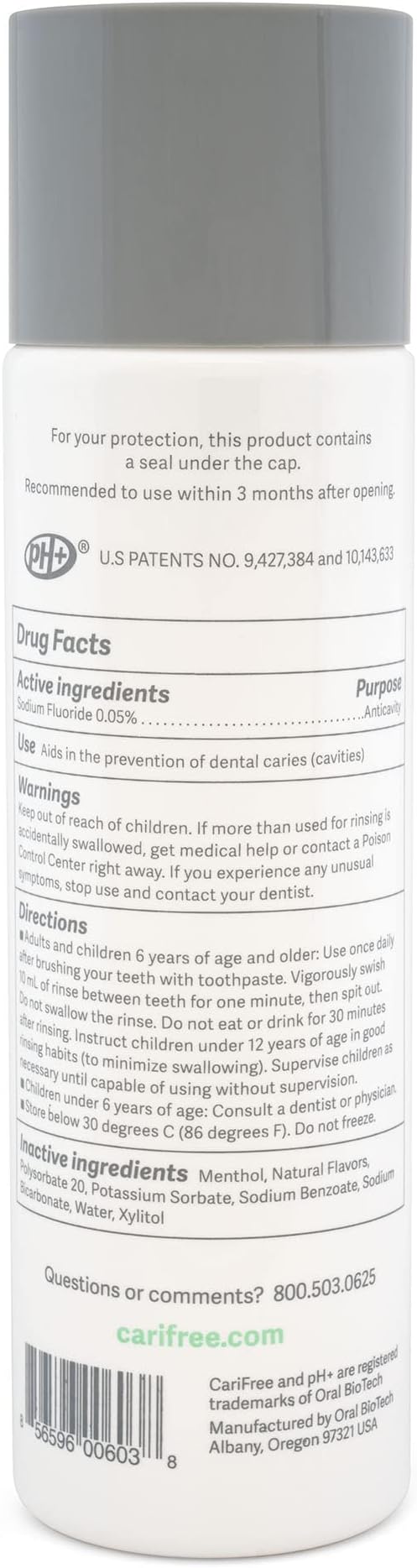 CariFree Maintenance & Prevention Starter Kit, Mint | Anti-Cavity Fluoride Toothpaste & Mouthwash Freshens Breath and Moistens Mouth | Dentist Recommended for Oral Care (3 Piece Set)