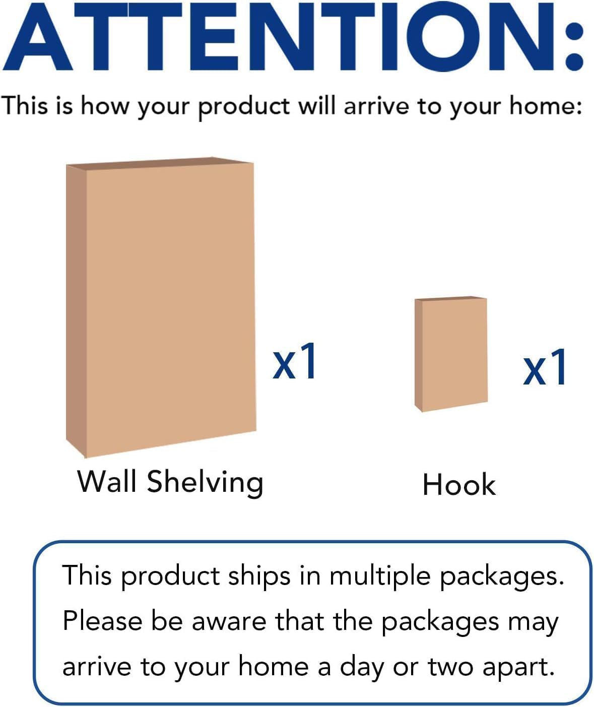 LEXIMOUNTS 2-Pack 2x4ft Garage Shelving with Hooks, 24-inch-by-48-inch Wall Shelf Garage Storage Racks Floating Shelves, White, Classic Series