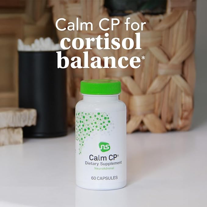 NeuroScience Neuro Adrenal Support Supplements for Women & Men - Daily Cortisol Supplement and Calming Aid - Promotes Calm Sleep, Immune Support & Healthy Cortisol Levels (60 Capsules)