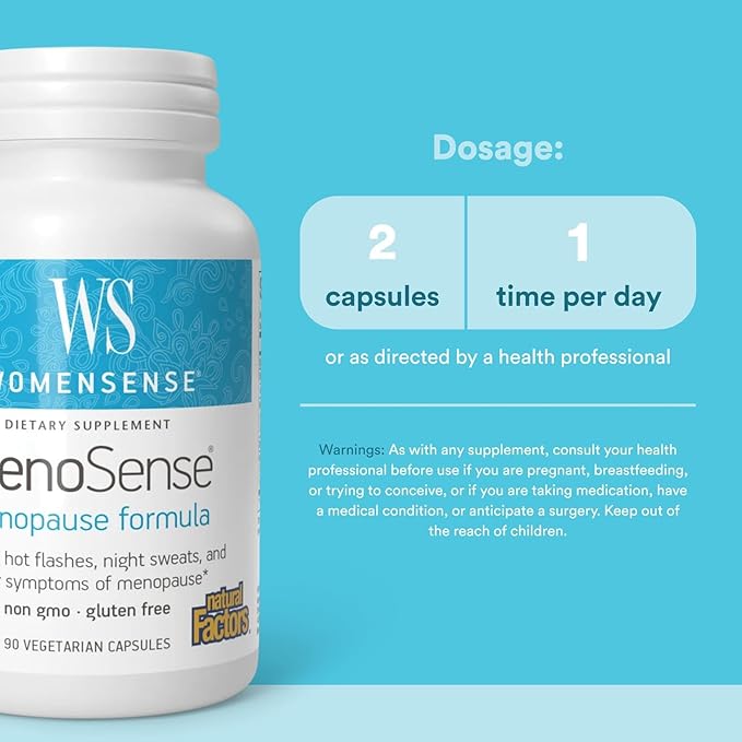 Natural Factors Menosense Veg-Capsules, 90-Count