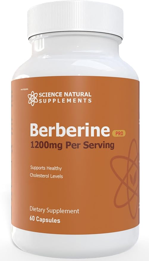 Berberine Pro, Science Natural Supplements, 60 Capsules, Blood and Cholesterol Support (1)