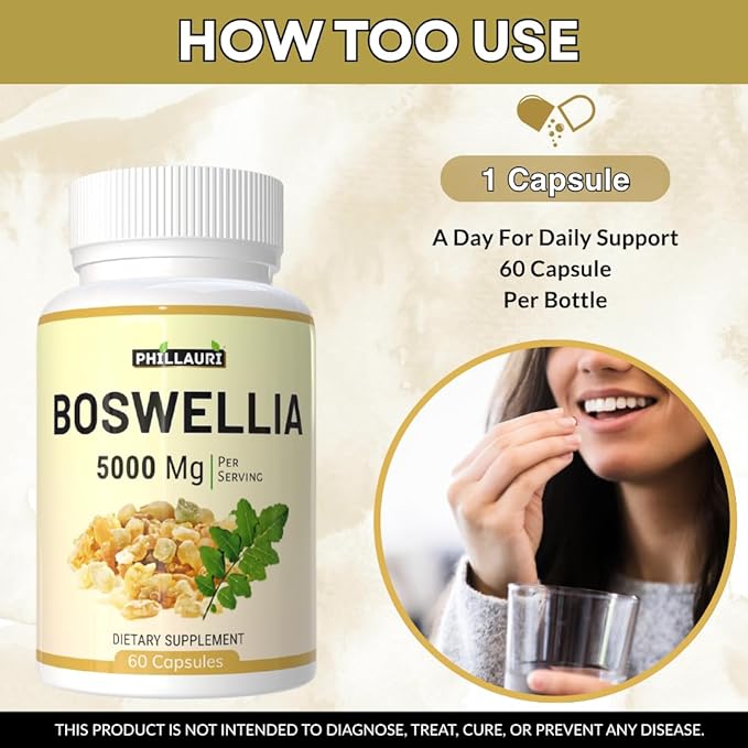 Boswellia | Boswellia Serrata | Boswellia Extract Capsules | 300 Capsules