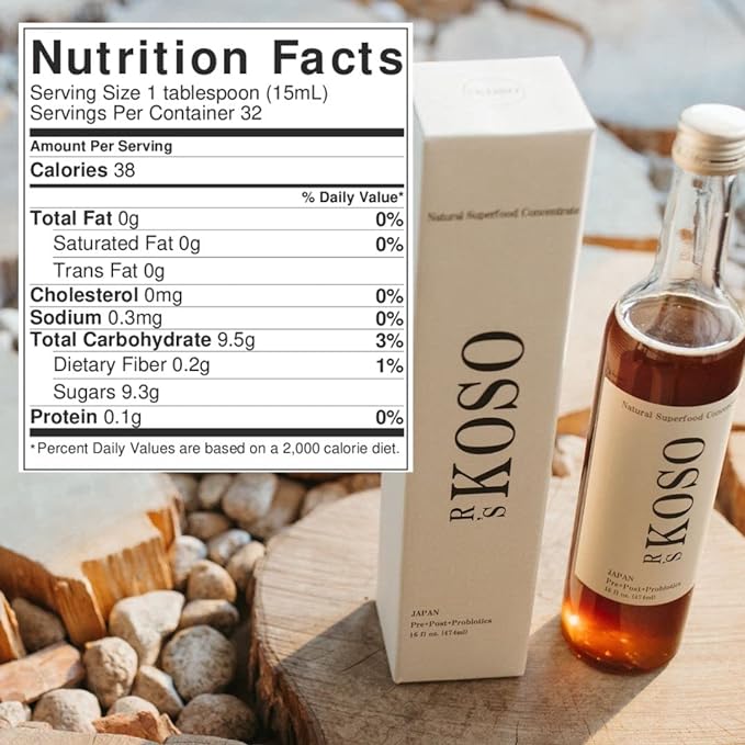 3-Day Cleanse by R's KOSO - Japanese Enzyme Drink Rich in Probiotics and Prebiotic, Made from 100+ Vegetables ? Fruits - Natural Support for Better Digestion & Gut Health + Detox + Cleanse - 16oz