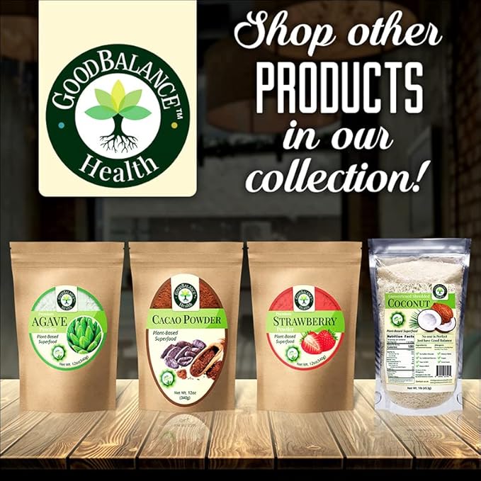 Good Balance Health Cacao Powder | Raw Cacao | Organic Cacao, Chocolate Powder | Perfect for Baking, Smoothies | Plant-Based, Organic, Gluten Free, Vegan Friendly, Keto Friendly | 12 Ounches (Resealable Bag)