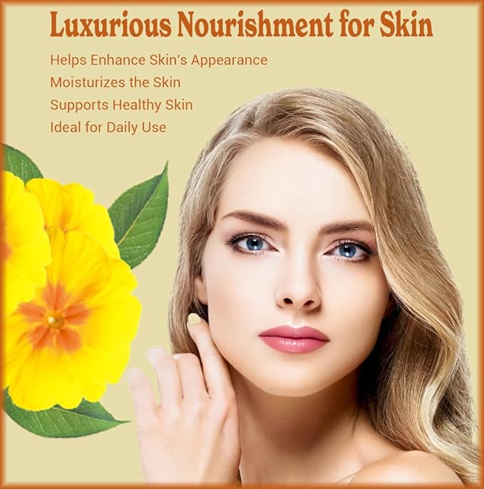 Natural Born Oils 4oz Evening Primrose Oil, 100% Pure and Natural, Organic, Cold-pressed, Unrefined, Moisturizing, Includes Pump & Dropper