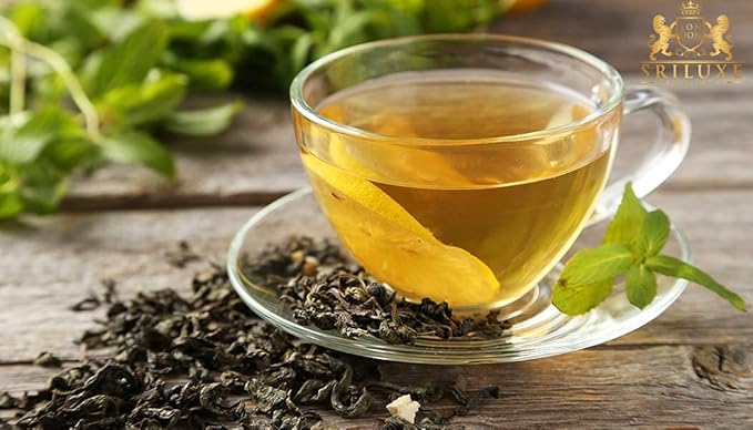 SRILUXE - Premium Quality Loose Leaf Ceylon Green Tea | 100% Natural Tea | Powerful ANTIOXIDANTS | Pure Green Tea Loose-Leaves (250g)