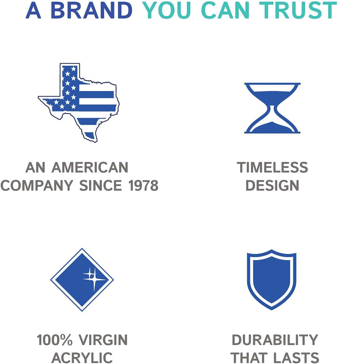 Huang Acrylic Clear Catchall Decorative Tray | Minimalistic Design for Keys, Wallet, Perfume, Jewelry, or Makeup | Rectangular Organizer Tray for Vanity, Dresser, Bathroom, Bedroom | 14 x 6.25 inches