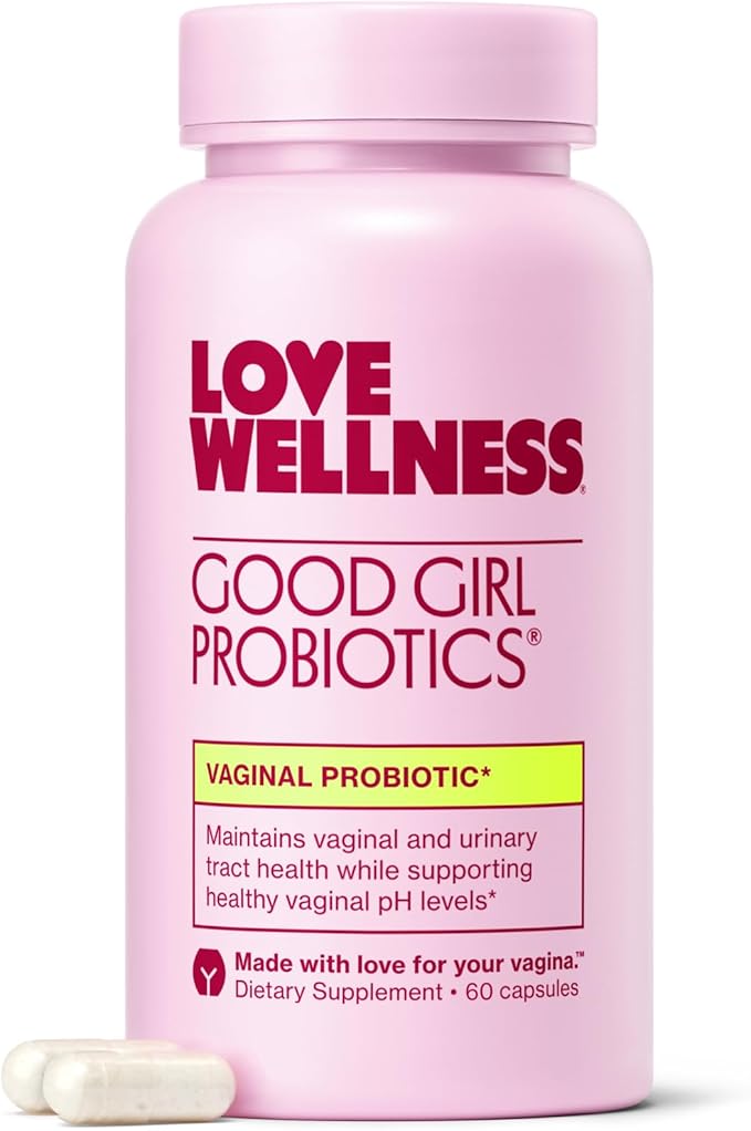 Love Wellness Good Girl Probiotics | Women's Vaginal Health Supplement | Vaginal Probiotics for Women pH Balance & Urinary Tract Health | Support Vaginal Odor & Flora | Old Formula | 30 Day Supply