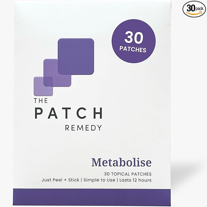 Metabolise Patch | 5-HTP, Guarana, L-Carnitine, Fucus, Zinc, Yerba Mate, Raspberry Ketone | 30 Patches