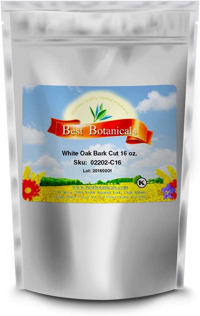 Best Botanicals White Oak Bark Cut 16 oz.