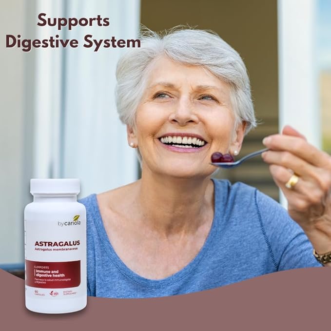 Astragalus Root Capsules - Immune & Digestive Support Supplement - Natural Formula, Boosts Energy, Improves Digestion - Astragalus Membranaceus Extract - 60 Count (30 Servings)