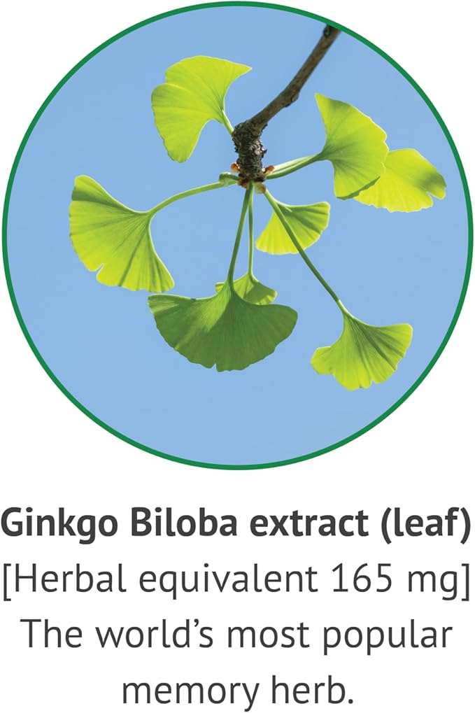 Botanic Choice Ginkgo Biloba Leaf Liquid Extract – Alcohol Free, Gluten Free, Fast Acting Supplement Drops – Easy to Use Dropper 1 Fluid Ounce