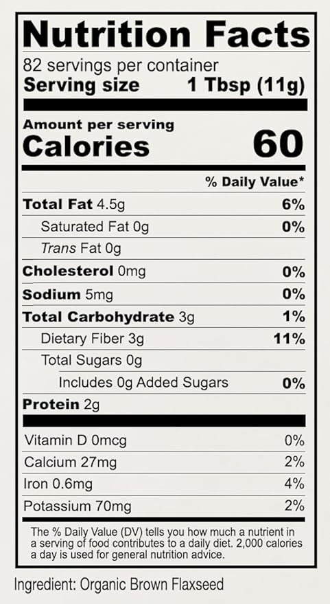 Anthony's Organic Brown Whole Flaxseed, 2 lb, Batch Tested and Gluten Free, Raw, Non GMO, Sproutable, Keto Friendly