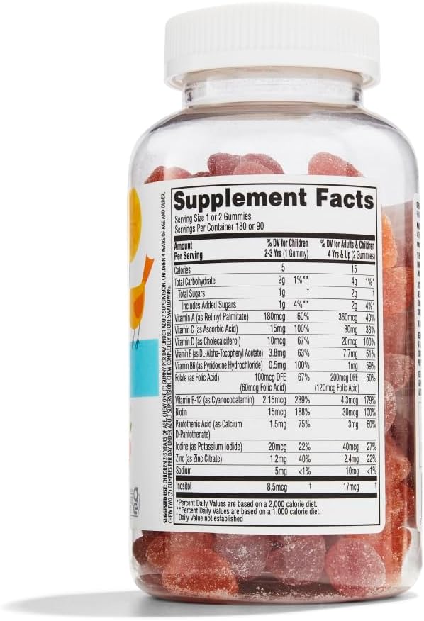 365 by Whole Foods Market, Children's Gummy Multivitamin 180 Count, 180 Count