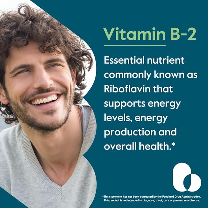BESTVITE Vitamin B-2 100mg (240 Vegetarian Capsules) - No Stearates - No Dicalcium Phosphate - Vegan - Non GMO - Gluten Free