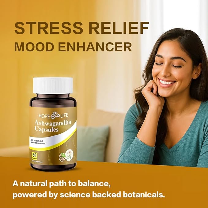 Herbal Mood & Sleep Support - Contains Ashwagandha, Spearmint Ext, GABA, Casein Protein Peptide, L-Theanine, Ginger Oil, Black Pepper Extract - Non-GMO, Soy-Free & Gluten-Free, 60 Capsules