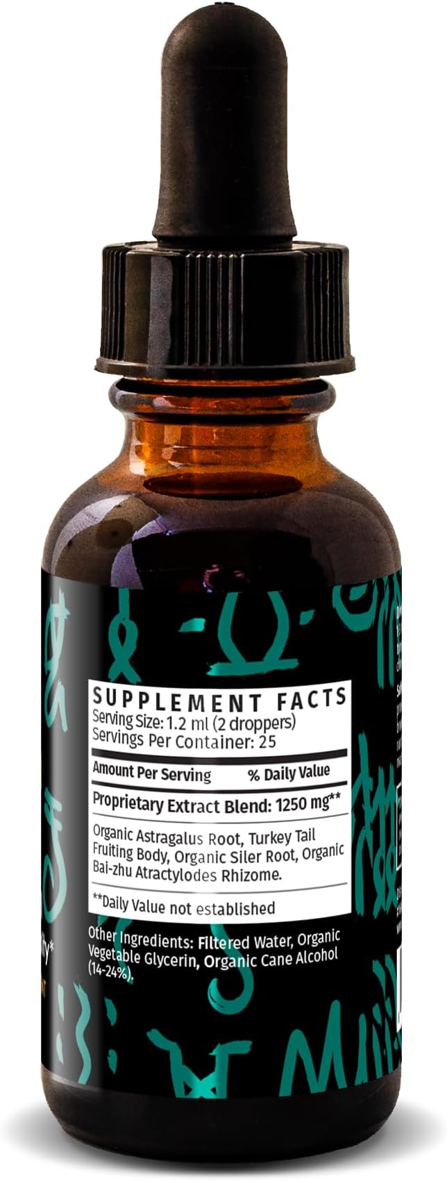 Redmint Turkey Tail Mushroom Herbal Tincture -Immunity & Vitality | Rooted in Ancient TCM Wisdom | Turkey Tail Extract for Immune Support and Digestive Health | Organic Mushroom Supplement | 1 Fl oz