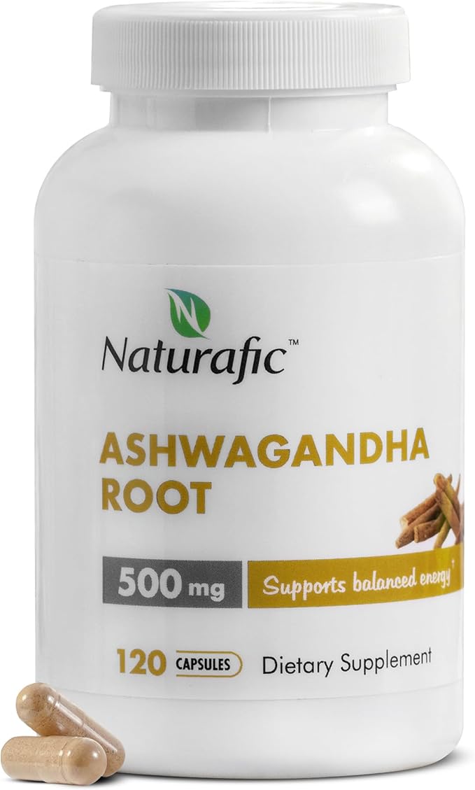 Ashwagandha Root Capsules 500mg ā 120 Vegan Capsules | Traditionally Used Herb | Non-GMO, Gluten-Free | Herbal Supplement | Plant-Based Wellness Support