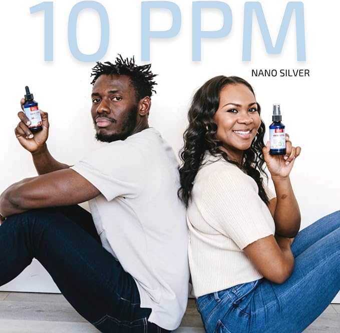 Silver Biotics Patented Multivalent SilverSol Technology | Ag₄O₄ 10 PPM Immune Support | Bio-Hacking Immune Building Natural Support | 4 oz. Sprayer