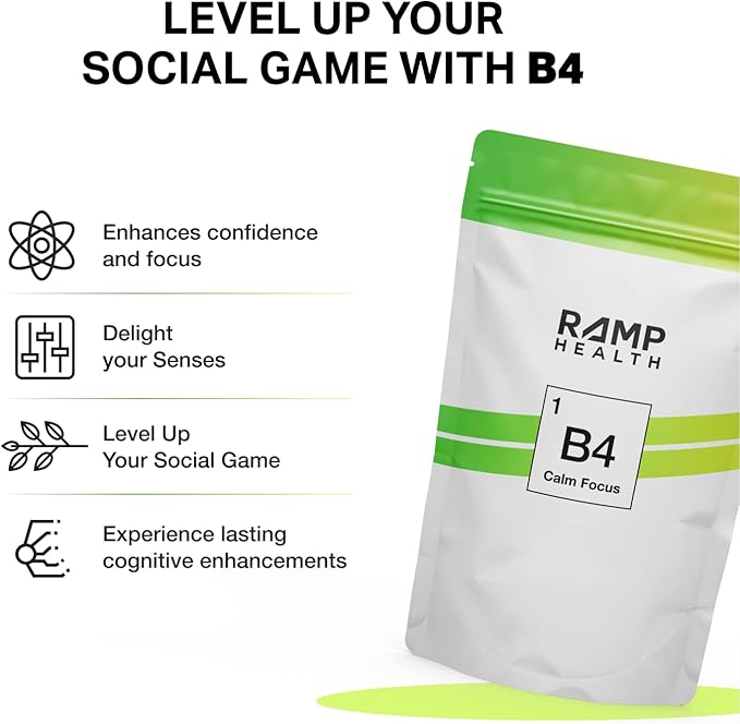B4 - Supplement - Available in 6 Flavors - L-Theanine, Lemon Balm Extract, and More - 10 Count (10 Packets, Citrus Smooth)